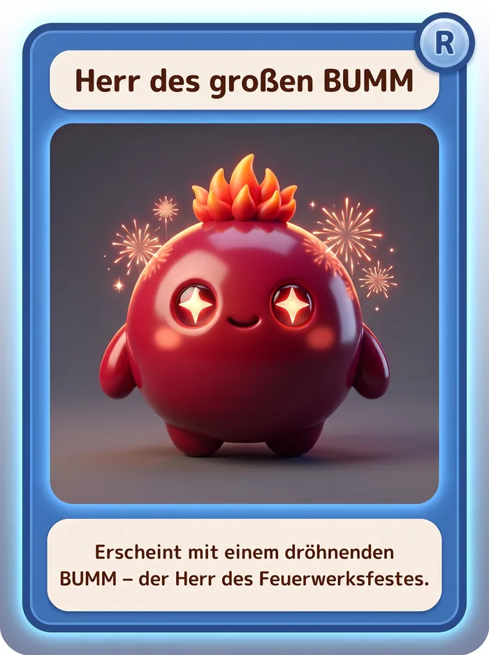Sammelkarte „Herr des großen BUMM“